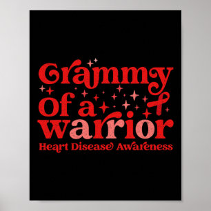 Poster Grammy De A Warrior Heart Disease Awarness Red Ri