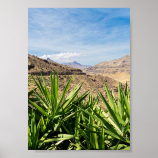 Poster Gran Canary Mountain Landscape