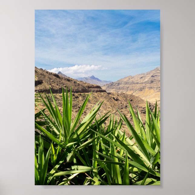 Poster Gran Canary Mountain Landscape (Frente)