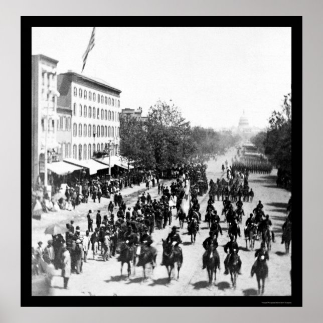 Póster Grand Army Review em Washington DC 1865 (Frente)