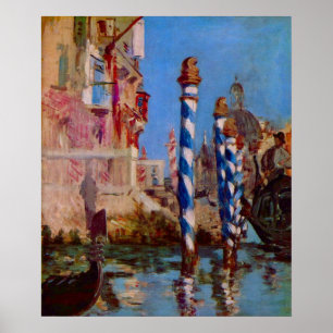 Poster Grand Canal de Veneza por Edouard Manet
