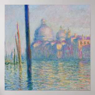 Póster Grand Canal Monet Veneza Itália Pintura Clássica