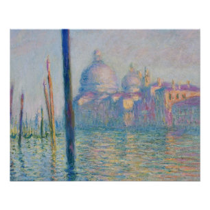 Póster Grand Canal Monet Veneza Itália Pintura Clássica
