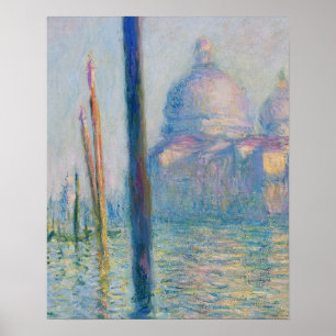 Póster Grand Canal Monet Veneza Itália Pintura Clássica