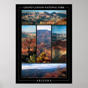 Póster Grand Canyon Collage