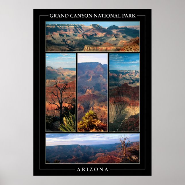 Póster Grand Canyon Collage (Frente)