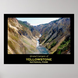 Poster Grand Canyon do Parque Nacional de Yellowstone