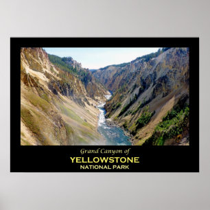 Poster Grand Canyon do Parque Nacional de Yellowstone