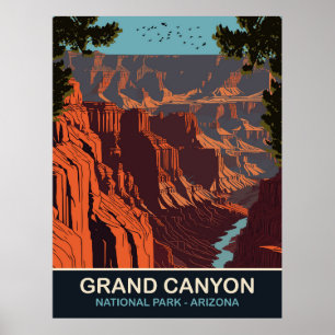 Poster Grand Canyon, National Park, Arizona, Viagem