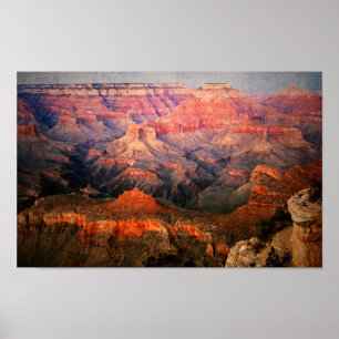 Poster Grand Canyon, pôr do sol da Arizona estilizado