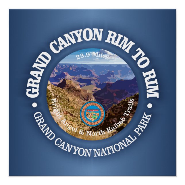 Póster Grand Canyon Rim para Rim (rd) (Frente)