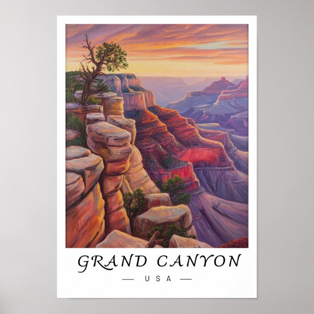 Poster Grand Canyon USA  Wall Art, American Southwest  (Frente)