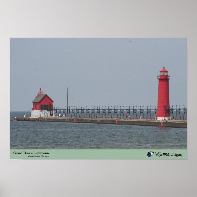 Poster Grand Haven Lighthouse - Michigan (Frente)