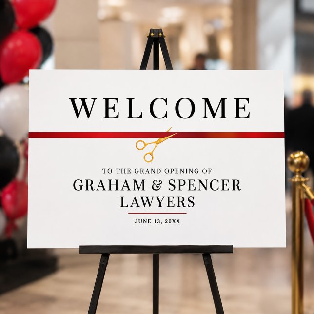 Poster Grand Opening Welcome Sign (Criador carregado)