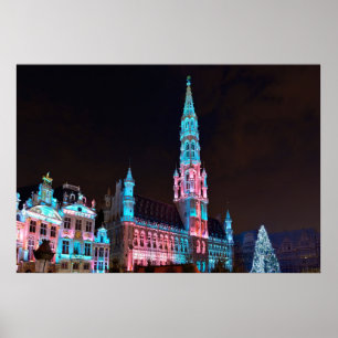 Poster Grand Place em Bruxelas