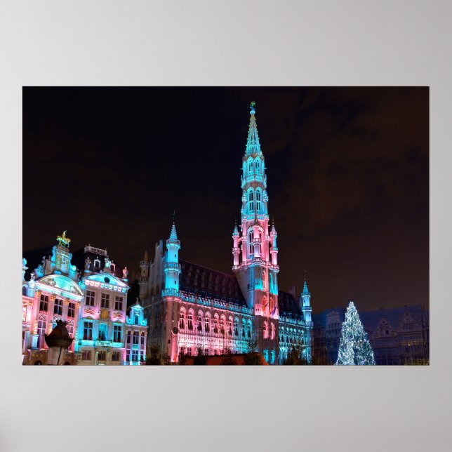 Poster Grand Place em Bruxelas (Frente)