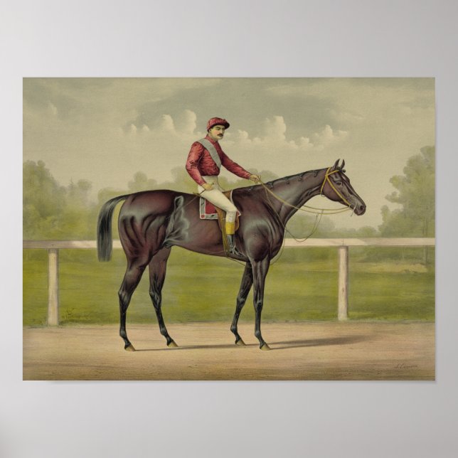 Poster Grand Racer Kingston - Vintage Horse Racing (Frente)