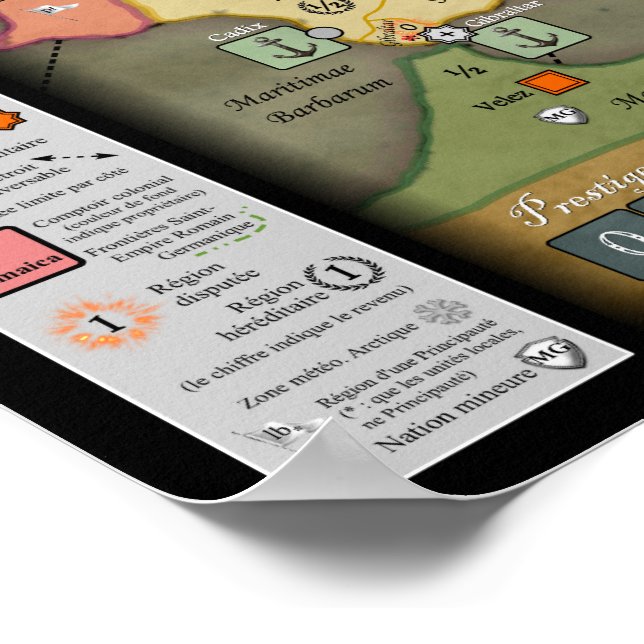 Póster Grand Siècle game-conselho redesign (versão france (Borda)