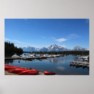 Póster Grand Teton, EUA, parque nacional vadio