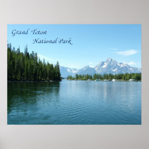 Póster Grand Teton, EUA, parque nacional vadio