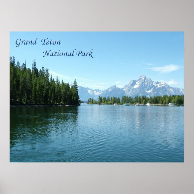 Póster Grand Teton, EUA, parque nacional vadio (Frente)
