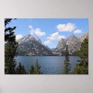 Poster Grand Teton Mountains e Jenny Lake