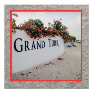 Póster Grand Turk Beach Scene