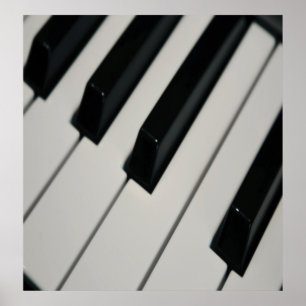 Poster Grande 32" X 34" teclado de piano