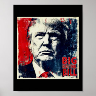 Poster Grande Bill Engraçado Trump Bonito
