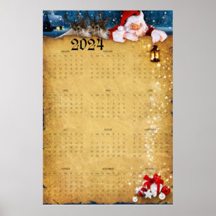 Poster Grande Calendário 2024