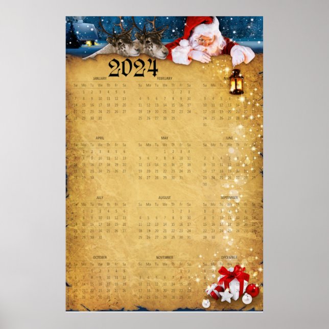 Poster Grande Calendário 2024 (Frente)