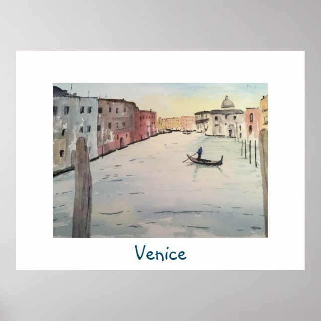 Poster Grande Canal de Veneza (Frente)