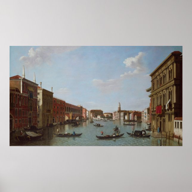 Póster Grande Canal e San Geremia, Veneza (Frente)
