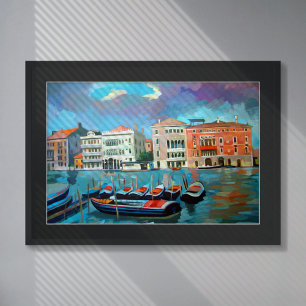 Poster Grande Canal Veneza, Itália