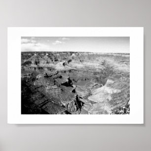 Poster Grande Canyon Horizonte Fotografia Preto e Branco