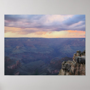 Poster Grande Canyon pôr do sol após tempestade