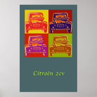 Poster grande Citroen 2CV