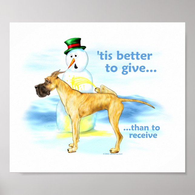 Póster Grande Dane BTG Brindle (Frente)