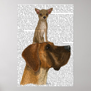 Poster Grande Dane e Chihuahua