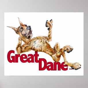 Poster Grande Dane Laid Back Brindle