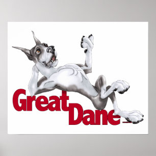 Póster Grande Dane Laid Back Mantle