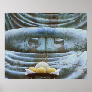 Póster Grande Detalhe do Buda, Templo Kotokuji, Kamakura,