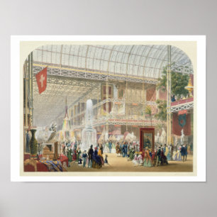 Poster Grande exposição, 1851: Transept central do Cr