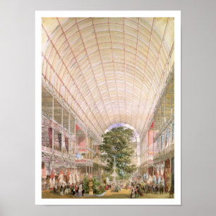 Póster Grande exposição de 1851. Decoração do transe