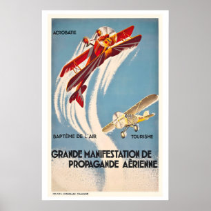 Poster Grande Exposição Vintage de Evento de Propaganda A