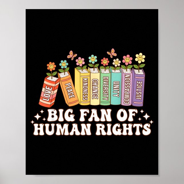 Poster Grande Fã Direitos Humanos Igualdade Arte (Frente)