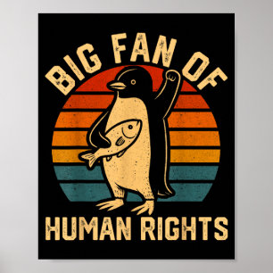 Poster Grande fã dos direitos humanos - igualdade & justi