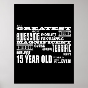 Póster Grande Festa de aniversário 15 De Quinze Anos