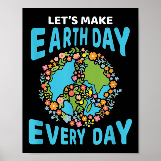 Poster Grande Globo Terrestre Dia da Terra Ambiental Pr (Frente)