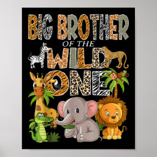 Poster Grande Irmão do Cumpridor de Aniversário de 1 Ano